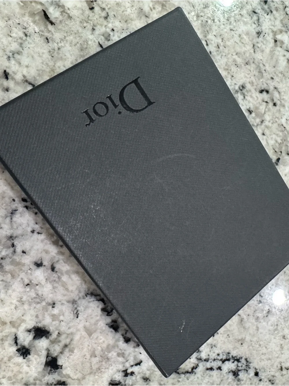 Rare Christian Dior Atelier Black Pebbled Leather Bi-Fold Wallet